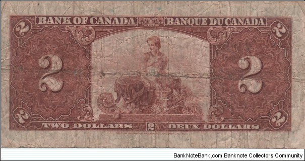 Banknote from Canada year 1937