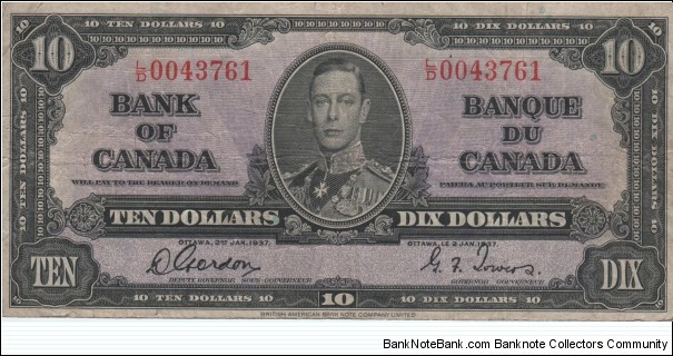 $10 Banknote