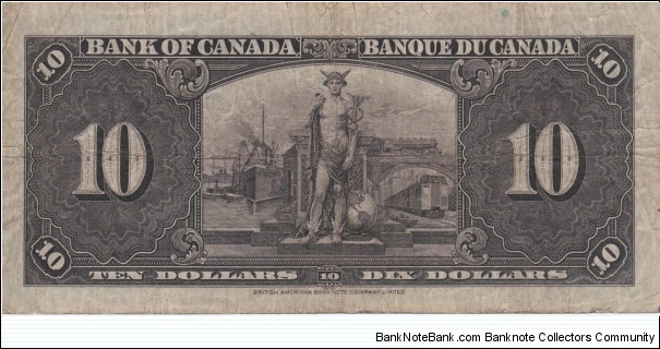 Banknote from Canada year 1937