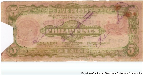 Banknote from Philippines year 1943