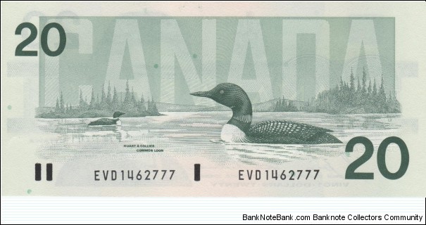 Banknote from Canada year 1991