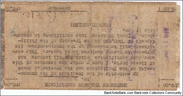 Banknote from Philippines year 1942