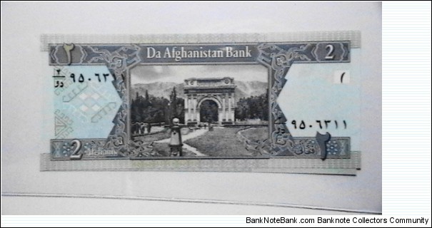 Afghanistan 2002 2 Afganis Banknote