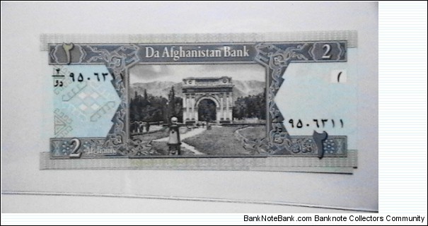 Afghanistan 2002 2 Afganis Banknote