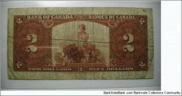 Banknote from Canada year 1937