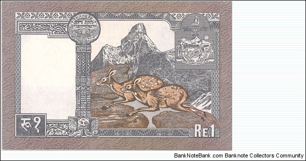 Banknote from Nepal year 1991