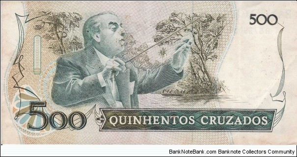 Banknote from Brazil year 1987