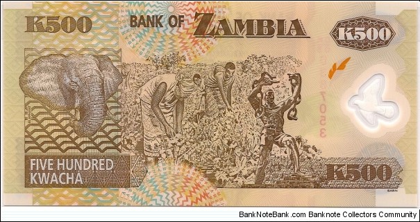 Banknote from Zambia year 2008