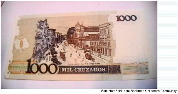 Banknote from Brazil year 1989