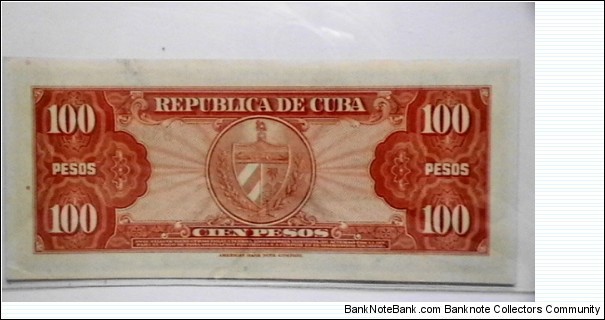 Banknote from Cuba year 1959