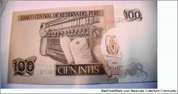 Banknote from Peru year 1987