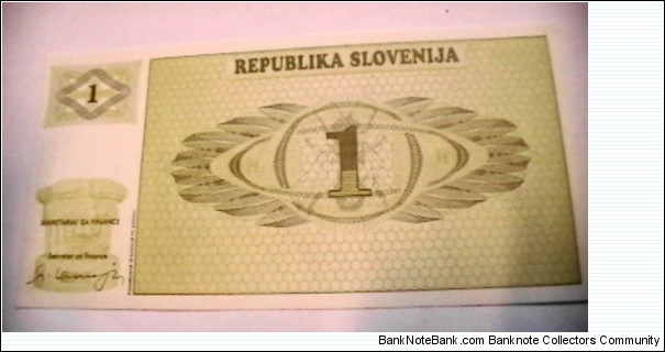 Banknote from Slovenia year 1990