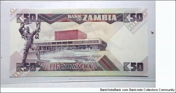 Banknote from Zambia year 1986