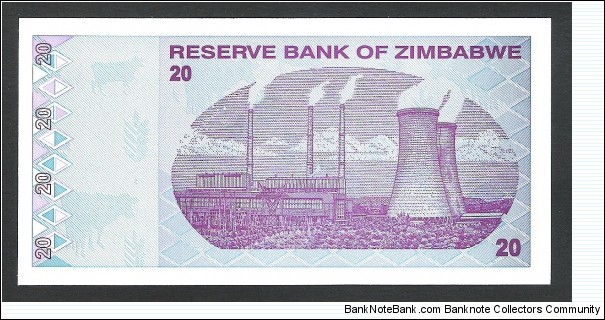 Banknote from Zimbabwe year 2009