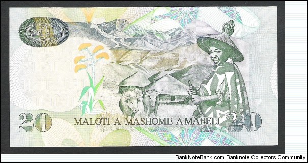 Banknote from Lesotho year 2009