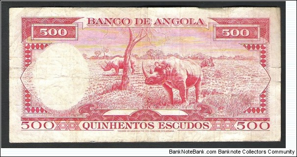 Banknote from Angola year 1970