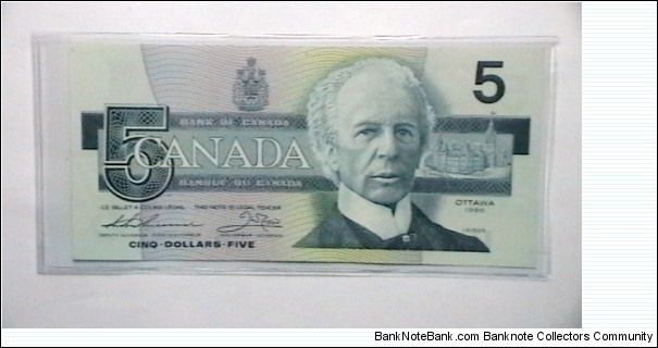 Canada 1986b 5 dollar KP# 95  Banknote