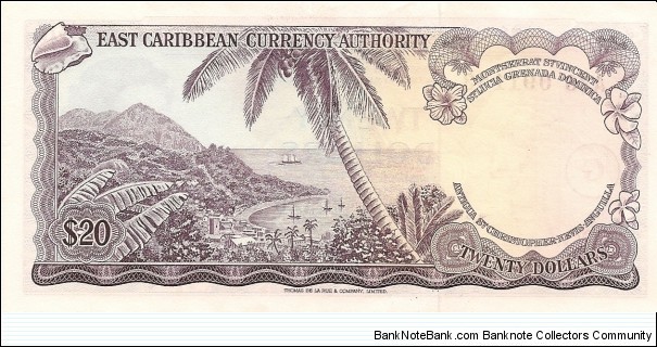 Banknote from Grenada year 1965