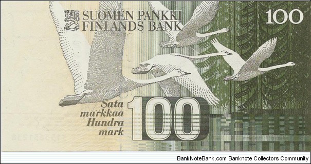 Banknote from Finland year 1991