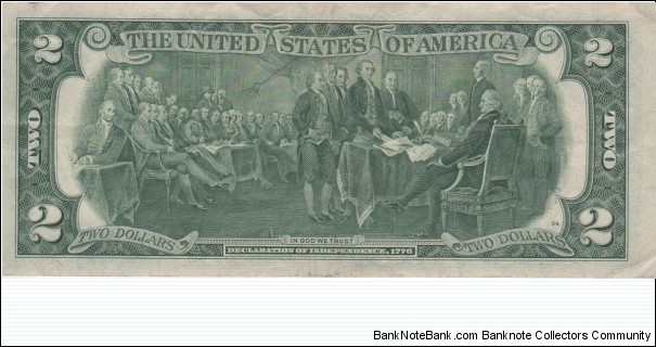 Banknote from USA year 1976