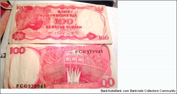 100 RUPIAH - BTR CIRC Banknote