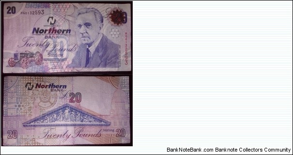 Northern Ireland. 20 Pounds. Northern Bank. Banknote