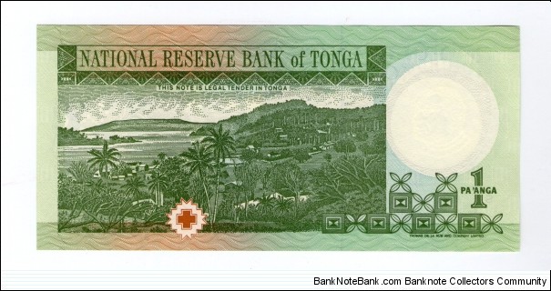 Banknote from Tonga year 1995