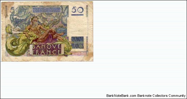 Banknote from France year 1947