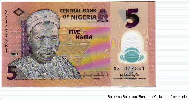 5 Naira __ pk# New __ Polymer Banknote