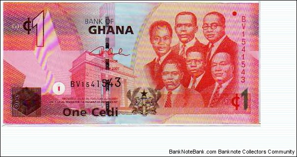 1 Cedi __ pk# New __ 01.07.2007 Banknote