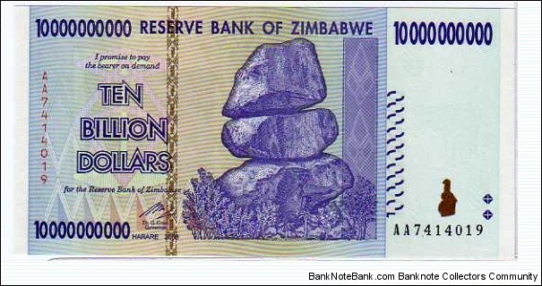 10 Billion Dollars __ pk# 85 Banknote