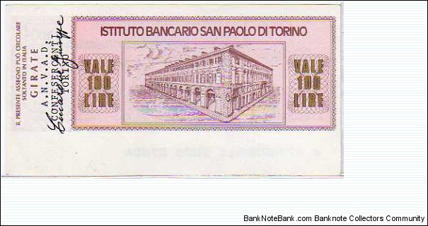 Banknote from Italy year 1976