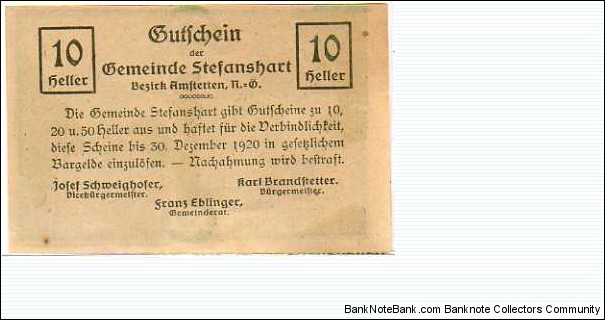 Banknote from Austria year 1920