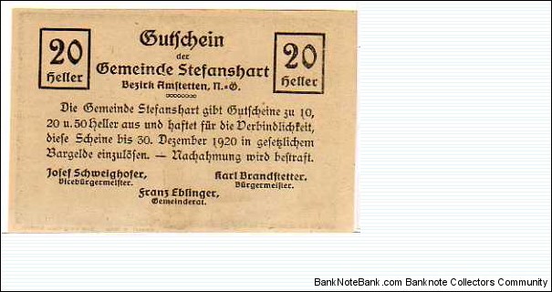 Banknote from Austria year 1920