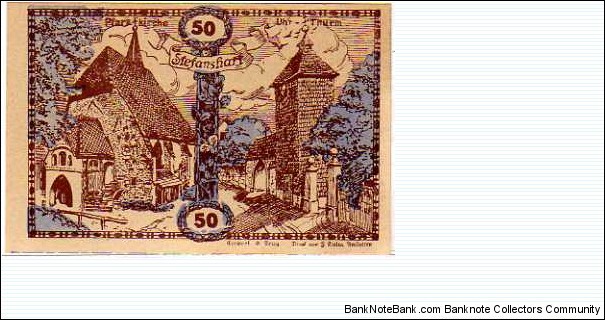 *NOTGELD* __ 50 Heller __ pk# NL __ Amstetten __ 30.12.1920 Banknote