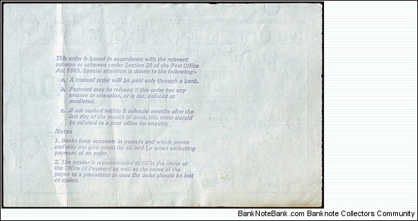 Banknote from United Kingdom year 1974
