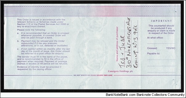 Banknote from United Kingdom year 2002