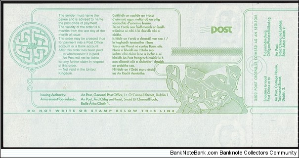 Banknote from Ireland year 2001