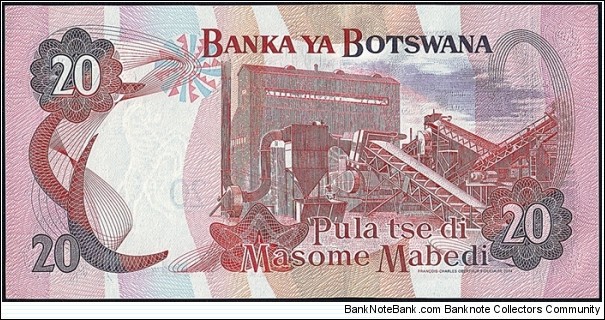 Banknote from Botswana year 2004