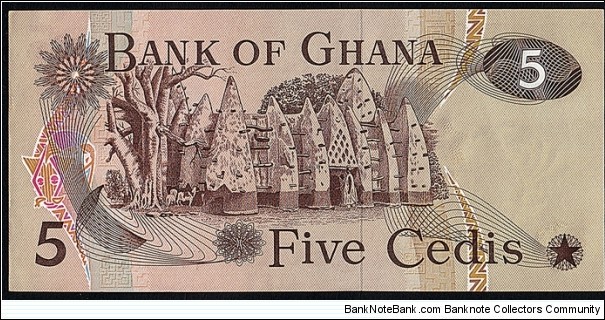 Banknote from Ghana year 1977