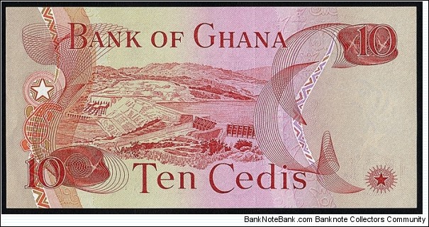 Banknote from Ghana year 1977