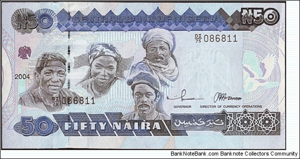 Nigeria 2004 50 Naira. Banknote