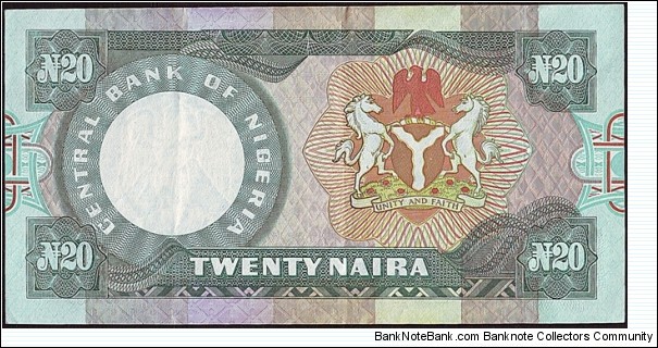 Banknote from Nigeria year 2006