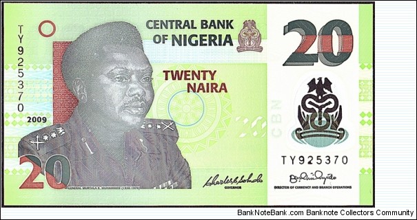 Nigeria 2009 20 Naira. Banknote