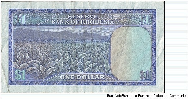 Banknote from Rhodesia year 1970