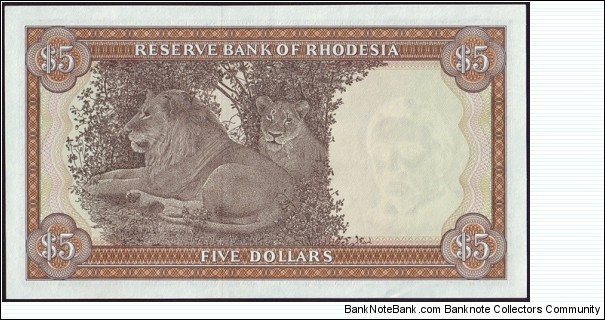 Banknote from Rhodesia year 1978