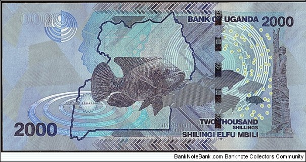 Banknote from Uganda year 2010