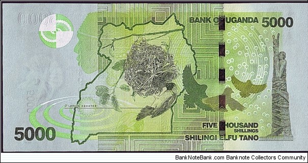 Banknote from Uganda year 2010