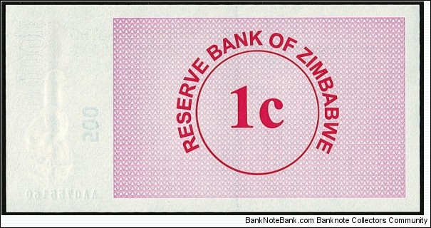 Banknote from Zimbabwe year 2006