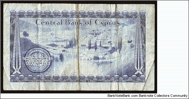 Banknote from Cyprus year 1979